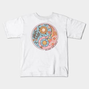 Sun Flower Hustle Distressed Kids T-Shirt